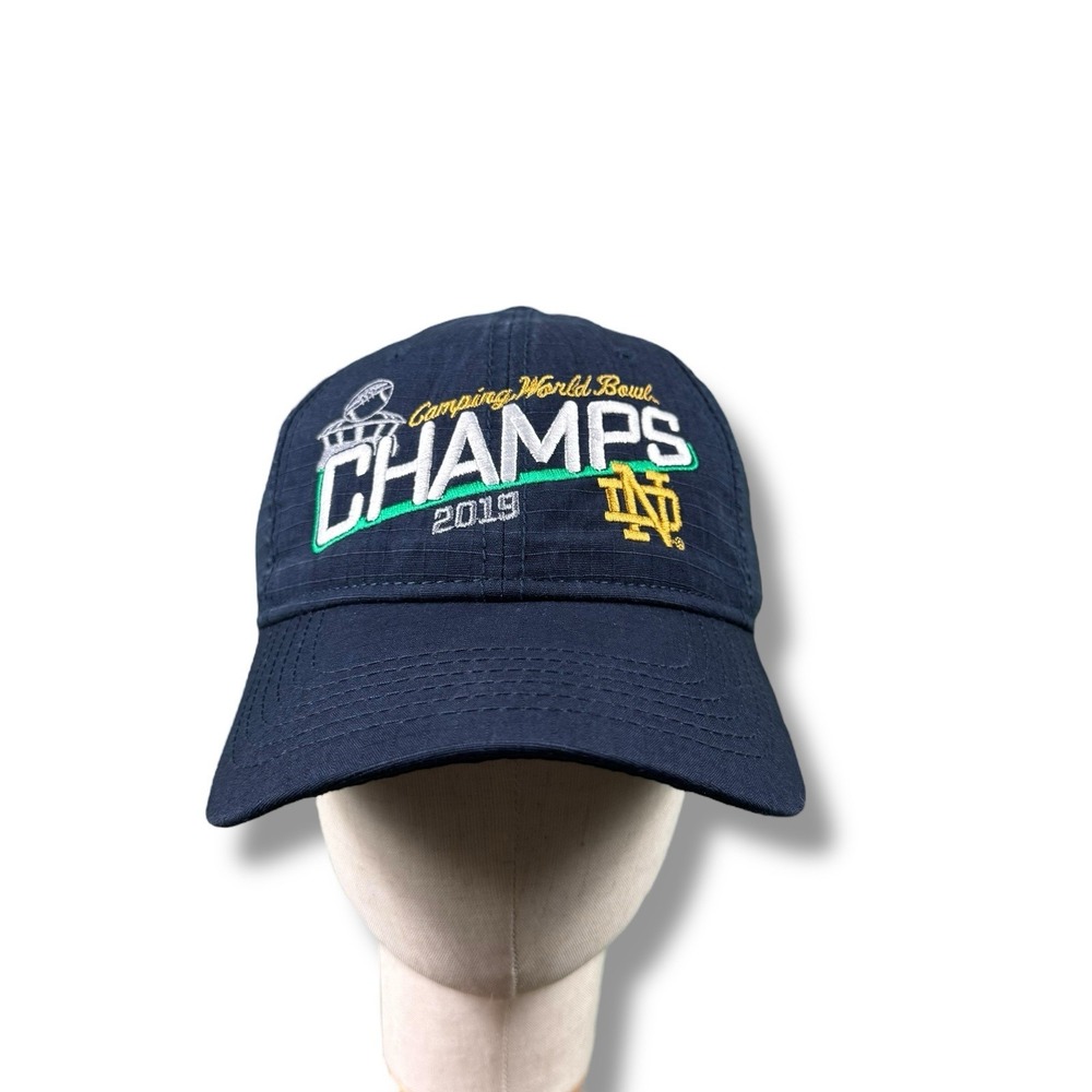 Notre Dame Fighting Irish 2019 Camping World Bowl Champions Team-Issued Hat Rare
